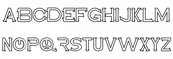 Maxwell Leonard Demo Outline Font OTHER CHARS