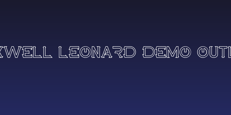Maxwell Leonard Demo Outline Social Header