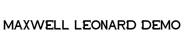 Maxwell Leonard Demo  フリーフォントのダウンロード
