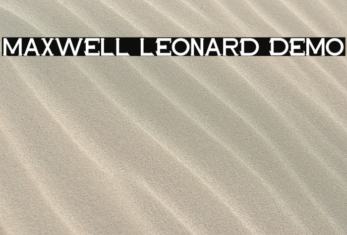 Maxwell Leonard Demo Example 2
