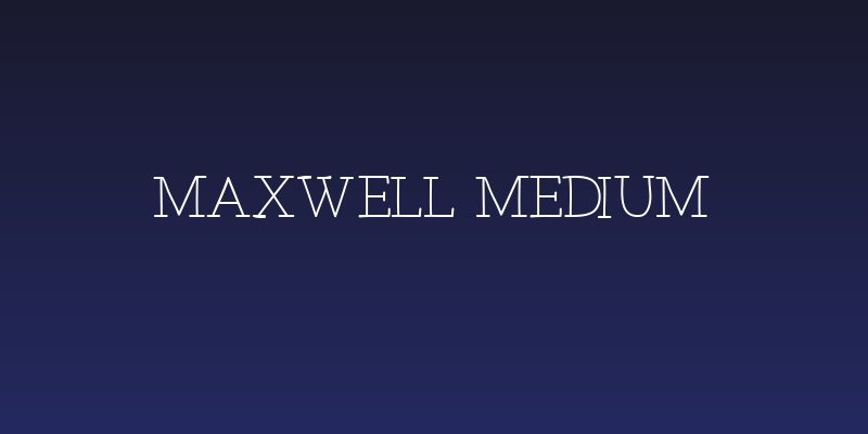 Maxwell Medium Social Header
