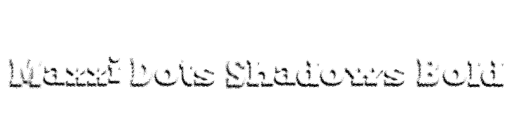 Maxxi Dots Shadows Bold  font caratteri gratis