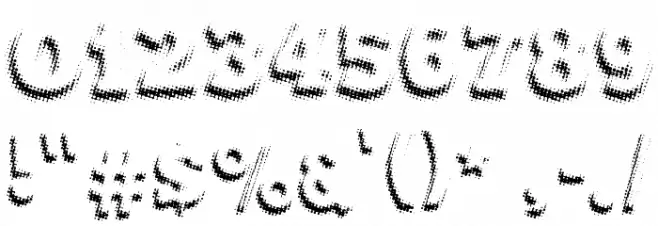 Maxxi Dots Shadows Bold Font OTHER CHARS