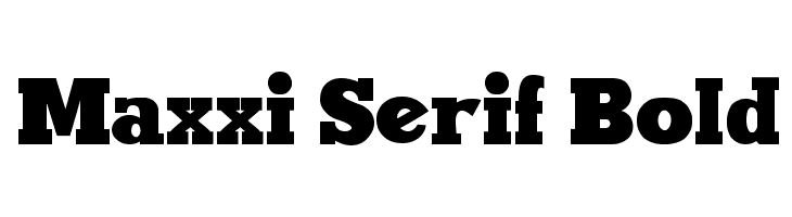 Maxxi Serif Bold  免费字体下载
