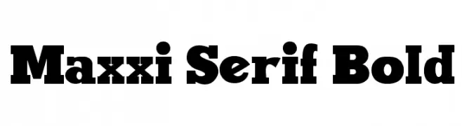 Maxxi Serif Bold  لخطوط تنزيل