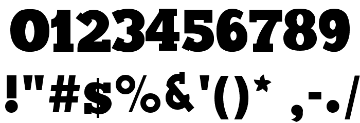 Maxxi Serif Bold Шрифта ДРУГИЕ символов