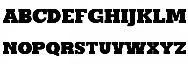 Maxxi Serif Bold Schriftart Groß