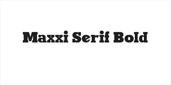 Maxxi Serif Bold Logo