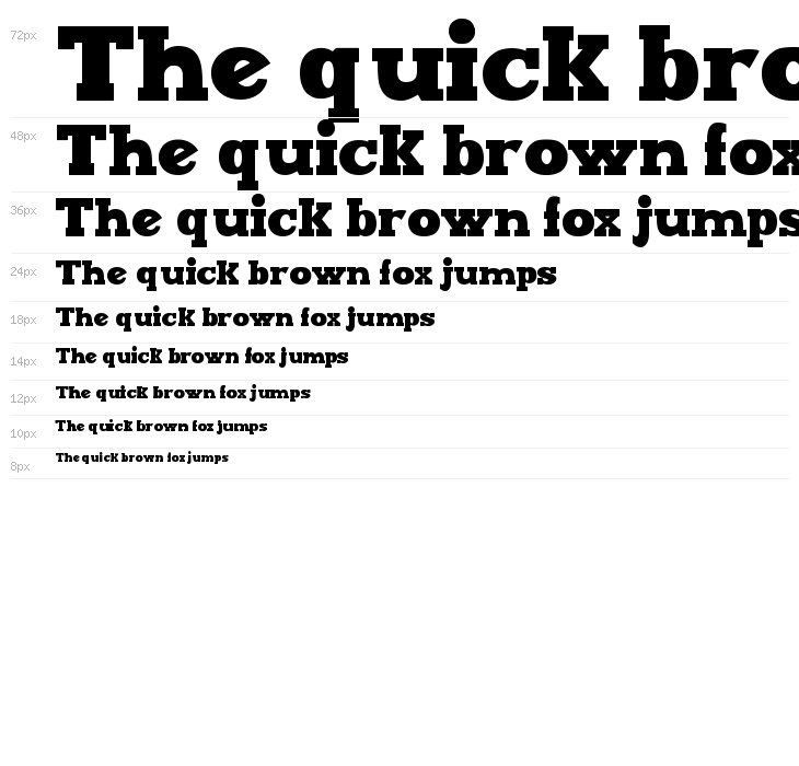 Maxxi Serif Bold Waterfall