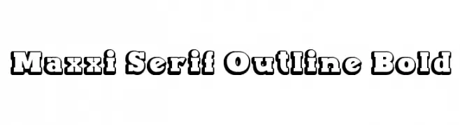 Maxxi Serif Outline Bold  لخطوط تنزيل