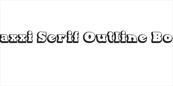 Maxxi Serif Outline Bold Logo