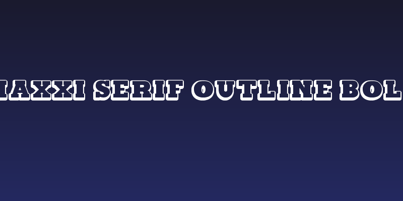 Maxxi Serif Outline Bold Social Header
