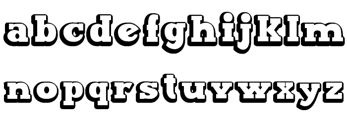 Maxxi Serif Outline Bold Font LOWERCASE