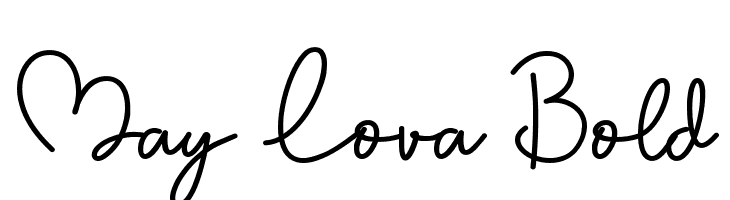 May Lova Bold  Скачать бесплатные шрифты