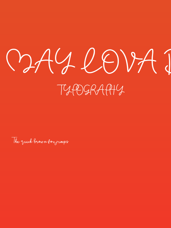 May Lova Bold Poster