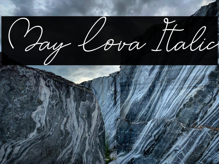 May Lova Italic Example 2