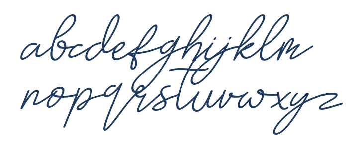 May Lova Italic Lowercase