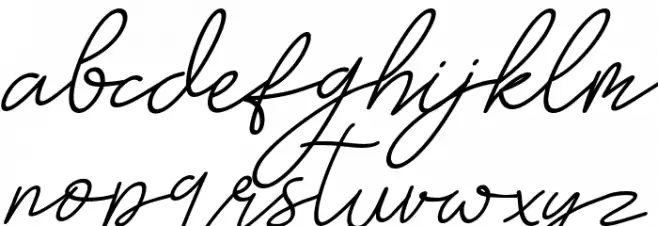 May Lova Italic Schriftart Kleinbuchstaben