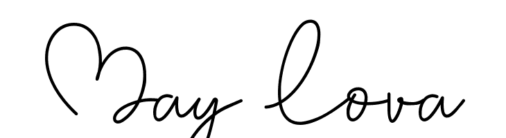 May Lova  Frei Schriftart Herunterladen