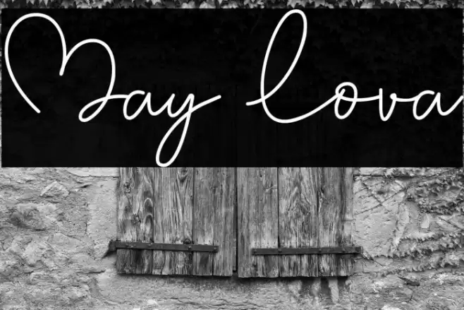 May Lova Font examples