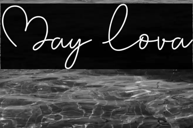 May Lova Font examples