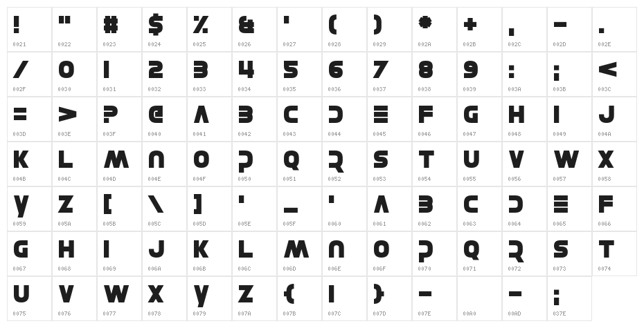 May We Character Map