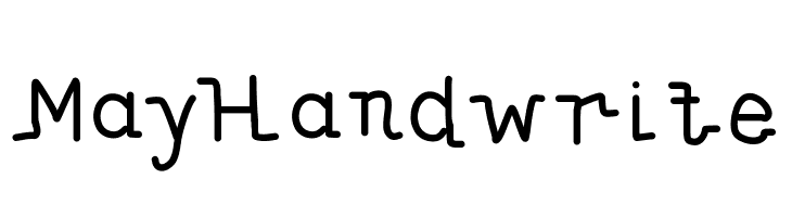 MayHandwrite  font caratteri gratis