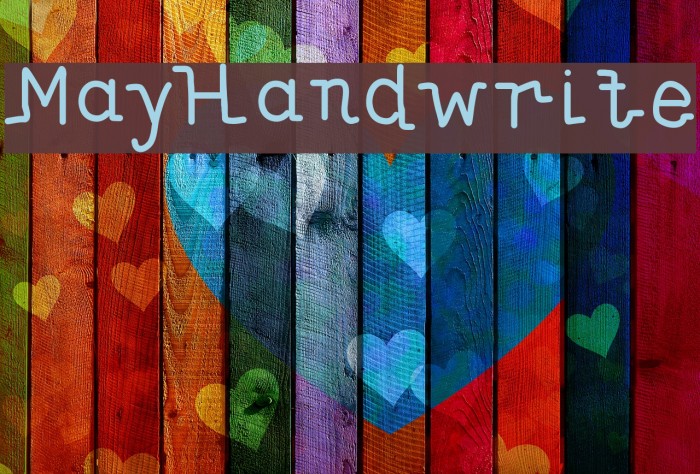 MayHandwrite Font examples