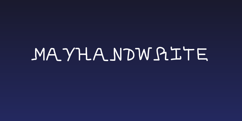 MayHandwrite Social Header
