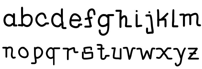 MayHandwrite Font LOWERCASE