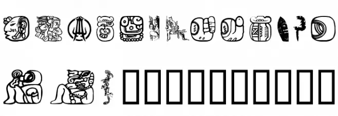 Maya Allstars Schriftart Groß