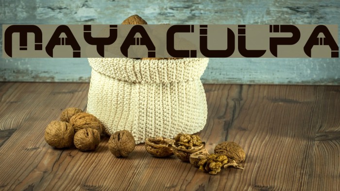 Maya Culpa Font examples