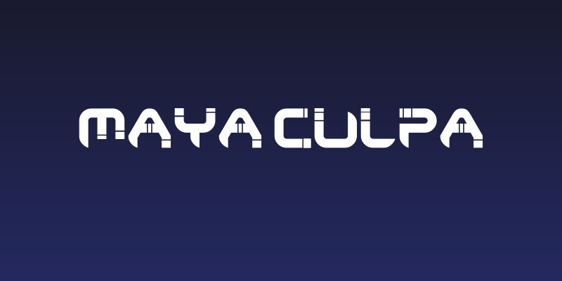 Maya Culpa Social Header