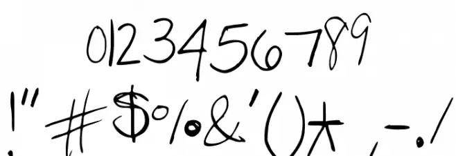 Maya Font OTHER CHARS