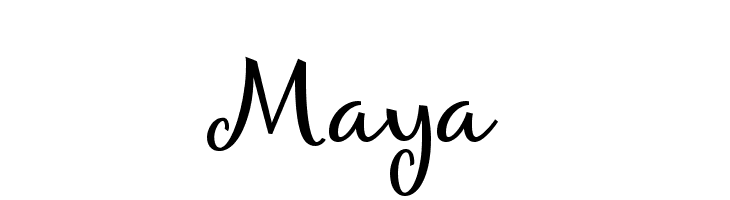 Maya  नि: शुल्क फ़ॉन्ट्स डाउनलोड