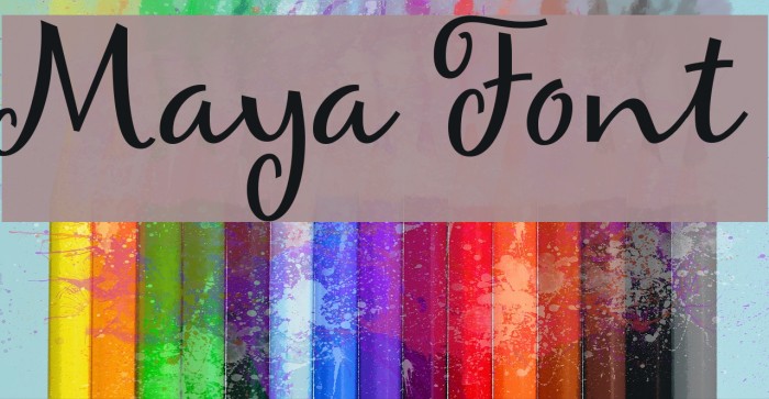 Maya Font examples