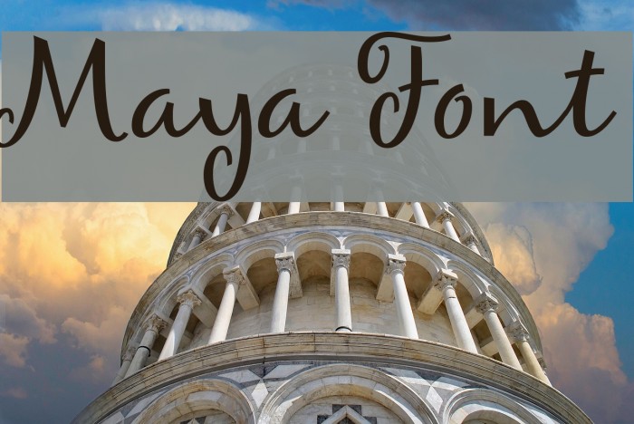 Maya Font examples
