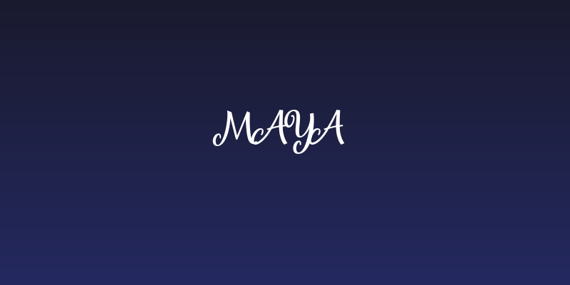 Maya Social Header