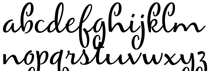 Maya Font LOWERCASE