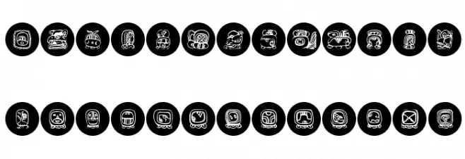 MayaKowski-Discs Schriftart Kleinbuchstaben