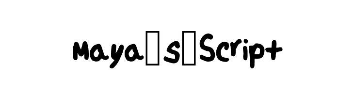 Maya_s_Script  Free Fonts Download
