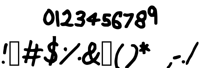Maya_s_Script Font OTHER CHARS