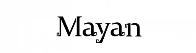 Mayan  नि: शुल्क फ़ॉन्ट्स डाउनलोड
