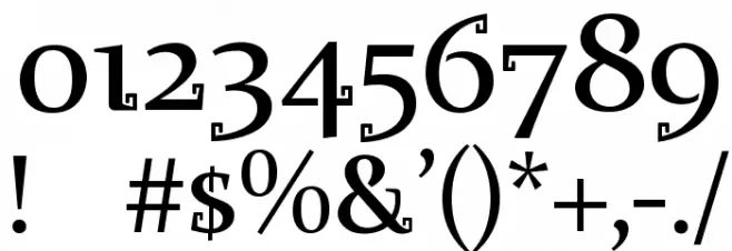 Mayan Font OTHER CHARS