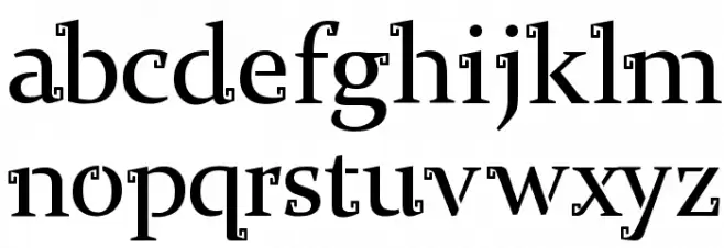 Mayan خط أحرف صغيرة