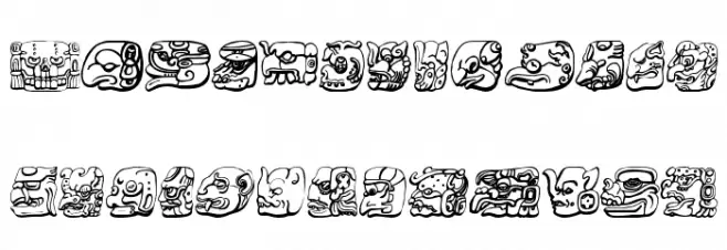 Mayan Шрифта ВЕРХНИЙ
