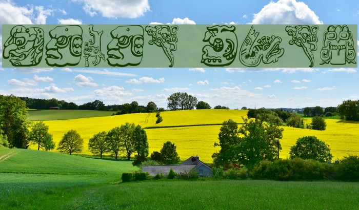 Mayan Font examples