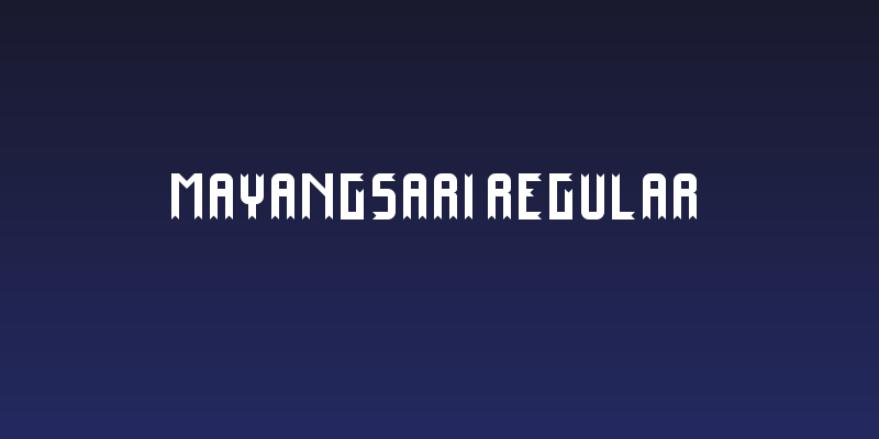Mayangsari Regular Social Header