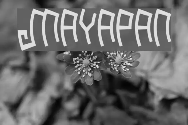 Mayapan Font examples