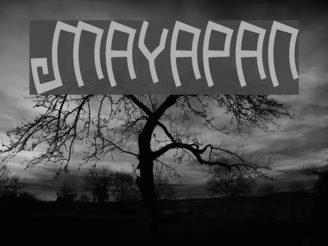 Mayapan Font examples